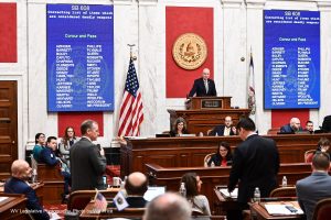 A look at Senate floor action on Saturday, March 11, the last day of the legislative session